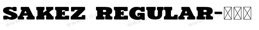 Sakez Regular字体转换